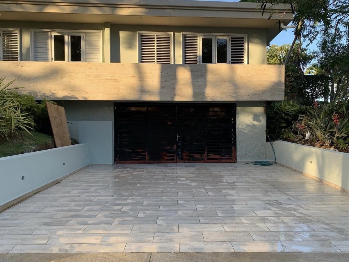 Finished driveway renovation