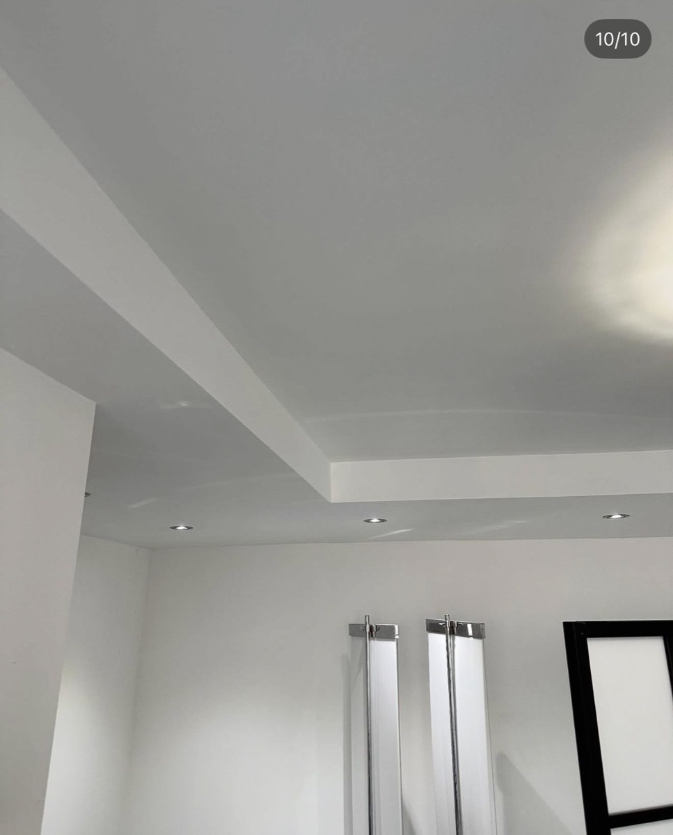 Finished residential interior ceiling remodel